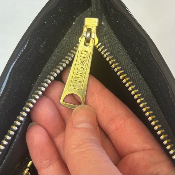 Vintage Black Vinyl Convertible Clutch - Picture 5 of 6